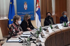 10 March 2021  National Assembly Deputy Speaker and European Integration Committee Chairperson Elvira Kovacs at the Thematic Social Dialogue